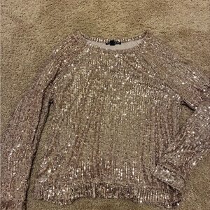 Cable & Gauge Sequin Embellished Top